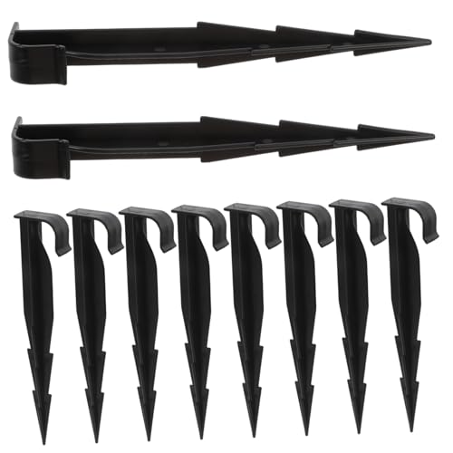 FONDOTIN 50 Stück Bewässerungsschlauch Halter Erdanker mit Widerhaken Robustes Tropfrohr Befestigungsanker Vielseitige Gartenschlauchstützen für Unterschiedliche Bodenarten Installieren von FONDOTIN