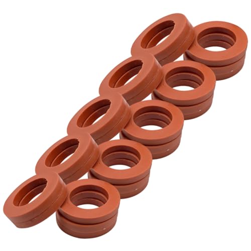 FONDOTIN 50 Stück Garten Schlauch Dichtungsringe Gummi Dichtung Wasserdichte Ventil Waschmaschinen für Wasserhähne und Regentonnen Flexibel und Langlebig für Außenbereich Reparatur von FONDOTIN