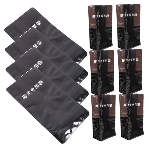 FONDOTIN 50 Stück Wasserdichte Blumenverpackungsbeutel Schwarze Dekorative Kunststoffbeutel Für Blumenerde Frischhalteschutz Ohne Bindematerial Kompakte Leichte Verpackung von FONDOTIN