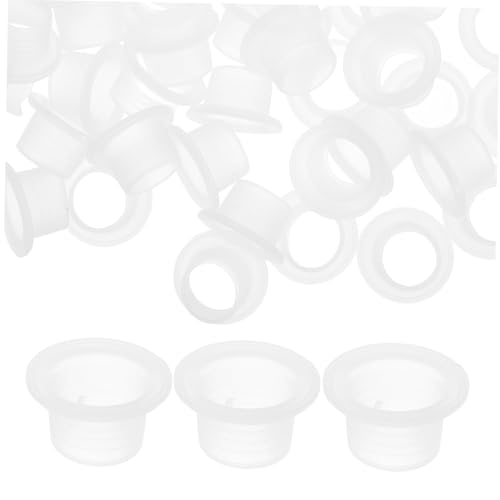 FONDOTIN 50 Stück Weiße Silikon Dichtung mit Gewinde Gummi Dichtungsringe für Wasserhahn Schlauch und Rohr Langlebig Präzise Maße Flexibles Reparaturset für Garten und Bad von FONDOTIN