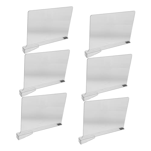 FONDOTIN 6 Stück Regalteiler Aus Acryl: Durchsichtiger, Verstellbarer Organizer Für Schrankregale Und Kleiderschranktrenner – Für Eine Bessere Aufbewahrungsorganisation Zu Hause FONDOTIN 6 Stück Regalteiler Aus Acryl: Durchsichtiger, Verstellbarer Organizer Für Schrankregale Und Kleiderschranktrenner – Für Eine Bessere Aufbewahrungsorganisation Zu Hause von FONDOTIN