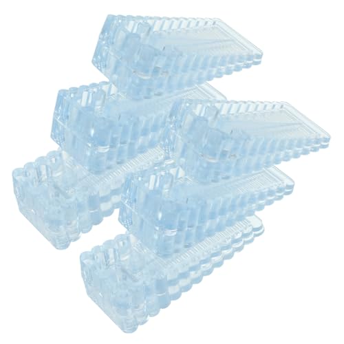 FONDOTIN 6 Stück Rutschfeste Türstopper aus Langlebigem Gummi Wind Stoßfest Geräuscharm Mittlere Transparent für Wohn Büroräume Kinderfreundlich Einfache Anbringung von FONDOTIN