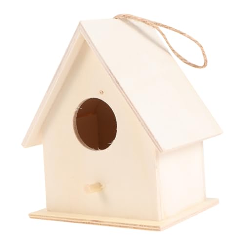 FONDOTIN 6 Stück Teiliges DIY Vogelhaus Bausatz aus Holz mit Dicker Aufhängeschnur Unvollendetes Bemalbares Nest zum Selberbauen Stabiles Desktop Ornament für Lernen und Kreative Dekoration FONDOTIN 6 Stück Teiliges DIY Vogelhaus Bausatz aus Holz mit Dicker Aufhängeschnur Unvollendetes Bemalbares Nest zum Selberbauen Stabiles Desktop Ornament für Lernen und Kreative Dekoration von FONDOTIN
