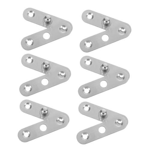 FONDOTIN 6 Stück Teiliges Edelstahl Verdeckte Tür Fensterscharniere Klappbar Faltbar Platzsparend für Küchenschränke Möbel Badezimmer Kleiderschrank FONDOTIN 6 Stück Teiliges Edelstahl Verdeckte Tür Fensterscharniere Klappbar Faltbar Platzsparend für Küchenschränke Möbel Badezimmer Kleiderschrank von FONDOTIN