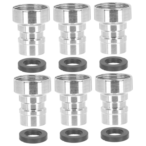 FONDOTIN 6 Stück Teiliges Edelstahl Wasserhahn Adapter Robuster Metallanschluss für Küchen und Gartenschläuche Fach Innengewinde Praktischer Aufsatz für Fließendes Wasser Kompatibel mit FONDOTIN 6 Stück Teiliges Edelstahl Wasserhahn Adapter Robuster Metallanschluss für Küchen und Gartenschläuche Fach Innengewinde Praktischer Aufsatz für Fließendes Wasser Kompatibel mit von FONDOTIN