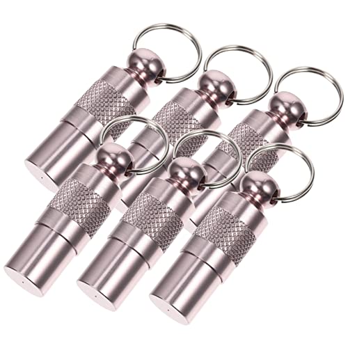 FONDOTIN 6 Stück Teiliges Haustier Id Tags für Hunde und Katzen Personalisierbare Adressanhänger aus Rostfrei für Geeignet Sicherer Datenschutz für Verlorene Tiere von FONDOTIN