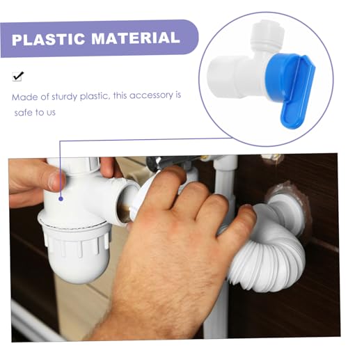 FONDOTIN 6 Stück Teiliges Kugelhahn Wasserabsperrventil mit Hochdurchfluss Langlebiges Kunststoff Ventil für Wasserfilter und Trinkbrunnen Geeignet für Bewässerungssysteme und von FONDOTIN