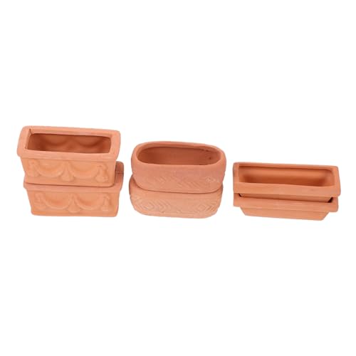 FONDOTIN 6 Stück Teiliges Mini Rote Blumentöpfe Keramik Pflanzgefäße für Sukkulenten Kaktus Desktop Dekoration Vintage Stil für Zuhause Büro für Pflanzenliebhaber FONDOTIN 6 Stück Teiliges Mini Rote Blumentöpfe Keramik Pflanzgefäße für Sukkulenten Kaktus Desktop Dekoration Vintage Stil für Zuhause Büro für Pflanzenliebhaber von FONDOTIN