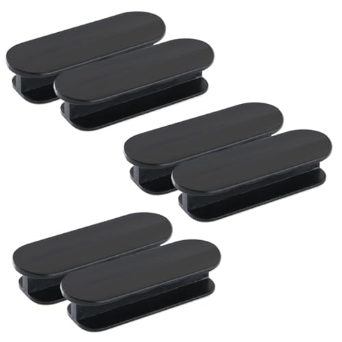 FONDOTIN 6 Stück Teiliges Selbstklebende Fenster Türgriffe ohne Bohren Vielseitige Kleiderschrank Schubladengriffe Einfache Montage Kratzfreie Installation Schwarz für Schränke Fenster und von FONDOTIN