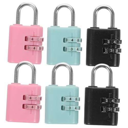 FONDOTIN 6 Stück Teiliges Tragbare Zahlenschlösser für Haushaltsschrank Verschleißfestes Kleines Vorhängeschloss Stelligem Zahlencode Vielseitig für Koffer Taschen Geeignet für FONDOTIN 6 Stück Teiliges Tragbare Zahlenschlösser für Haushaltsschrank Verschleißfestes Kleines Vorhängeschloss Stelligem Zahlencode Vielseitig für Koffer Taschen Geeignet für von FONDOTIN