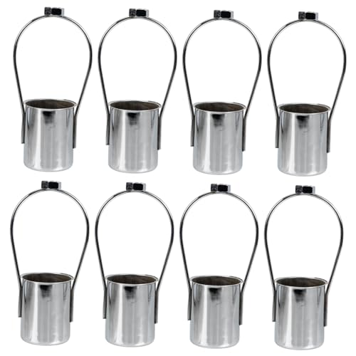 FONDOTIN 8 Stück Teiliges Lampenschirm rahmenset Fassung aus Eisen für DIY Pendelleuchte Wandlampe Vielseitig Kompatibel Einfache Montage Stilvoll und Robust Geeignet für Deckenleuchten von FONDOTIN