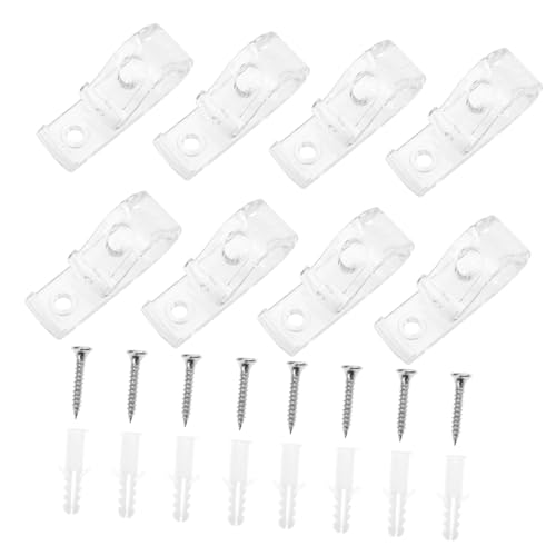 FONDOTIN 8 Stück Teiliges Vorhanghaken aus Robustem Material Praktische Jalousie Halterung Einfache Montage ohne Werkzeug Glatte Oberfläche Geeignet für Fensterdekoration und FONDOTIN 8 Stück Teiliges Vorhanghaken aus Robustem Material Praktische Jalousie Halterung Einfache Montage ohne Werkzeug Glatte Oberfläche Geeignet für Fensterdekoration und von FONDOTIN