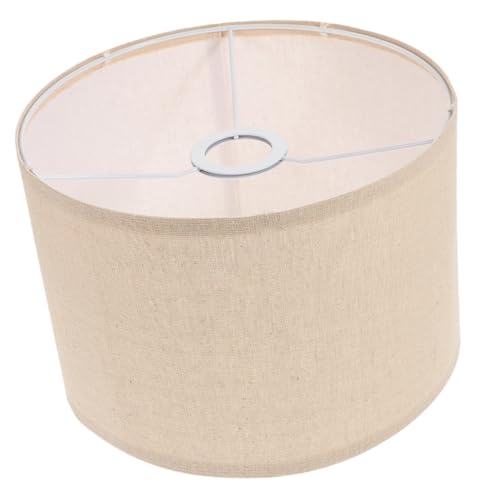FONDOTIN Abnehmbarer Stoff Lampenschirm für Tischlampe und Deckenleuchte Einfacher Austausch Langlebiger Leinenbezug Vielseitig für Wandleuchte Elegante Beige Farbe FONDOTIN Abnehmbarer Stoff Lampenschirm für Tischlampe und Deckenleuchte Einfacher Austausch Langlebiger Leinenbezug Vielseitig für Wandleuchte Elegante Beige Farbe von FONDOTIN