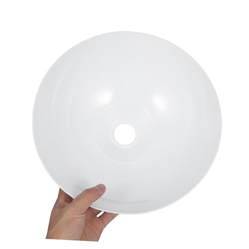 FONDOTIN Acryl Lampenschirm für Deckenleuchte Fassung Ersatz Lampenschirm Modern Minimalistisch Einfach zu Montieren Weiß Pendelleuchte Lampenabdeckung Schlafzimmer Wohnzimmer von FONDOTIN