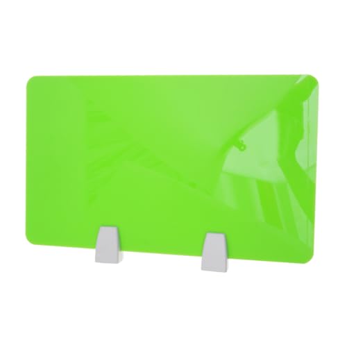 FONDOTIN Acryl Schreibtischtrennwand Grün mit Klemmen Büro Desktop Baffle für Privatsphäre Geräuschreduzierend Schnelle Installation Vielseitig für Arbeitsplatz und Schule von FONDOTIN