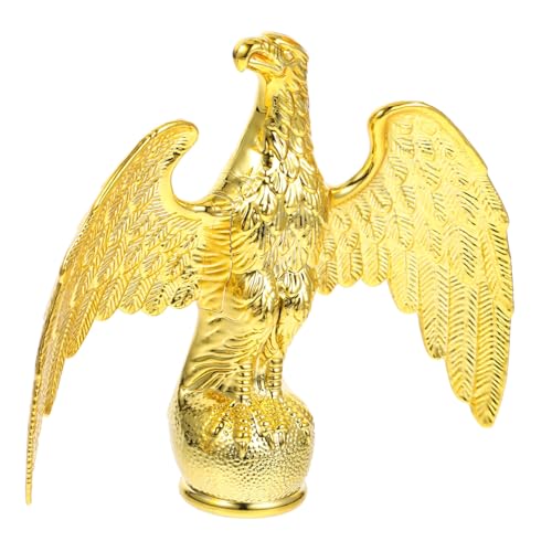 FONDOTIN Adler Fahnenmast Endstück Robust Wetterfest Outdoor Gartenflaggenkopf Langlebiges Flaggenmast Topper Dekoratives Adler Ornament für Fahnenmastzubehör von FONDOTIN
