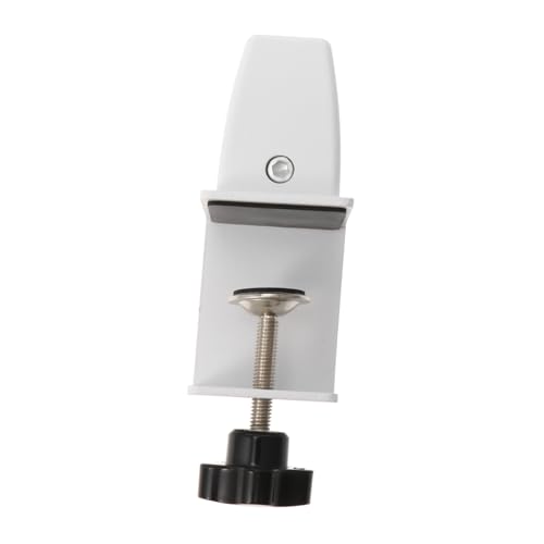 FONDOTIN Aluminiumlegierung Tischklemme für Trennwand Schreibtischbildschirm Clip mit Dicker Stabiler Basis Werkzeugfreie Abnehmbar für Büroarbeitsplatz und Datenschutz von FONDOTIN
