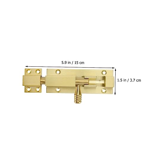 FONDOTIN Aluminiumlegierung Türschloss Riegel Verstärkt Langlebig Ergonomisch Einfach zu Bedienen für Holz Bürotüren Diebstahlschutz Fenster Türriegel Robust und Verschleißfest FONDOTIN Aluminiumlegierung Türschloss Riegel Verstärkt Langlebig Ergonomisch Einfach zu Bedienen für Holz Bürotüren Diebstahlschutz Fenster Türriegel Robust und Verschleißfest von FONDOTIN