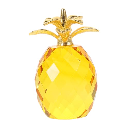 FONDOTIN Elegante Kristall Ananas Ornament Obst Modell Glas Obst Statue Für Desktop Decor von FONDOTIN