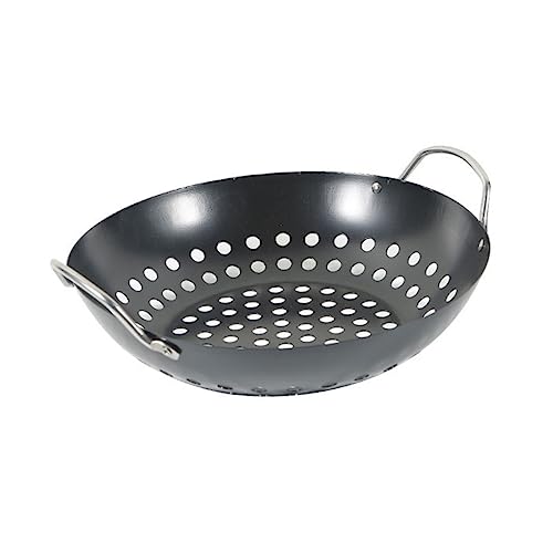FONDOTIN Antihaft Grillkorb für Gemüse und Robuster Bbq Wok mit Doppelgriffen Grillzubehör für Grillgerichte für Outdoor Barbecues und Gartenfeste Vielseitig Einsetzbar für Steak Gemüse FONDOTIN Antihaft Grillkorb für Gemüse und Robuster Bbq Wok mit Doppelgriffen Grillzubehör für Grillgerichte für Outdoor Barbecues und Gartenfeste Vielseitig Einsetzbar für Steak Gemüse von FONDOTIN