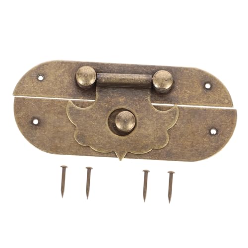 FONDOTIN Antike Kupferbox Riegel Latch Hasp aus Robustem Kupfer Einfache Installation Langlebiger Holzbox Verschluss für Schmuckkasten Koffer und Möbel Ersatz für Antike Holzbox Schnalle von FONDOTIN