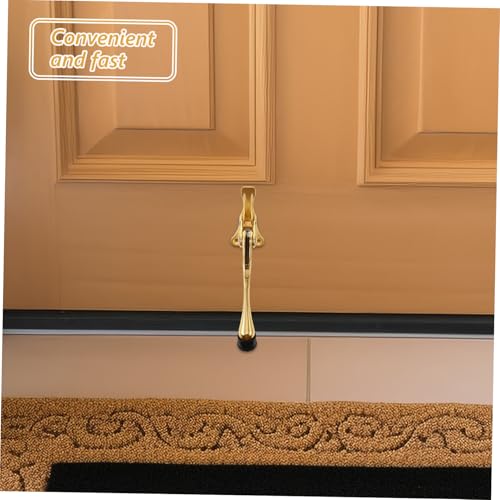 FONDOTIN Automatischer Fußbetätigter Türfeststeller Türstopper Extra Lang aus Gebürstetem Robust für Innen und Außen Geeignet zur Montage Tür für Zuverlässigen Halt und Schutz von FONDOTIN