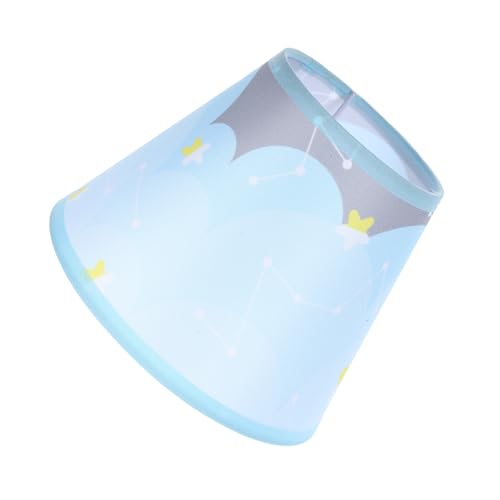 FONDOTIN Baumwoll Leinen Lampenschirm Blau Sternenhimmel Stoff Lampenschirm Ersatz Lichtschutz für Tischlampe Deckenleuchte Wandlampe Schlafzimmer Wohnzimmer von FONDOTIN