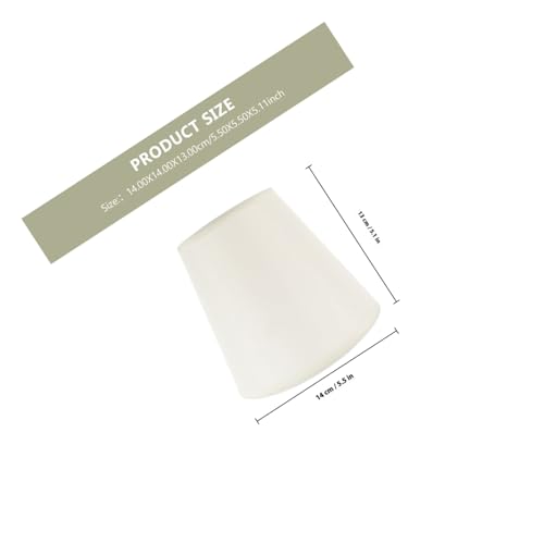 FONDOTIN Beige Stoff Lampenschirm mit Clip für Tischlampe Stehlampe Kronleuchter Wandlampe Leicht Langlebig Blendfrei Romantische Lichtatmosphäre Einfache Montage Vielseitig Einsetzbar von FONDOTIN