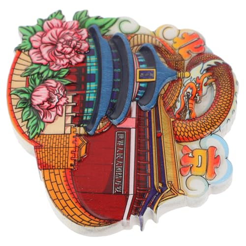 FONDOTIN Beijing Kühlschrankmagnet Resin Stadt Design Langlebig Stark Vielseitig für Kühlschrank Metalboards Auto Reisesouvenir Geschenk für Reisefans von FONDOTIN