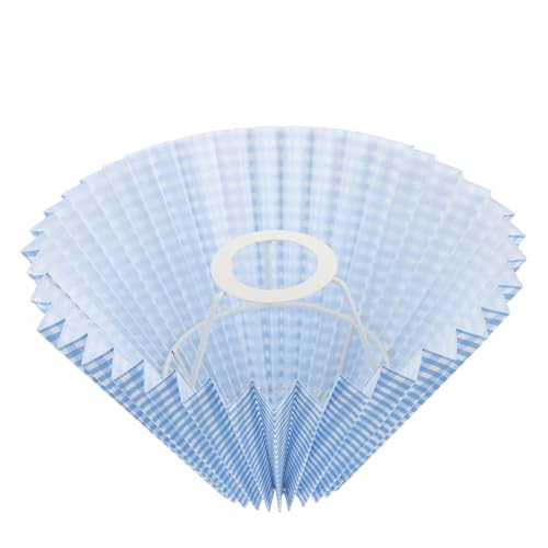 FONDOTIN Blauer Karomuster Lampenschirm aus Stoff Moderner Stil Dekoratives Lichtzubehör für Tischlampe Schlafzimmer Weiches Licht Augenschonend Vielseitig für Innenbereich und FONDOTIN Blauer Karomuster Lampenschirm aus Stoff Moderner Stil Dekoratives Lichtzubehör für Tischlampe Schlafzimmer Weiches Licht Augenschonend Vielseitig für Innenbereich und von FONDOTIN