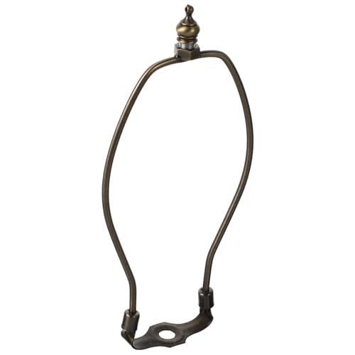 FONDOTIN Bronzefarbene Horn Lamp Harp Halterung Lampenhalterung für Steh und Tischlampen Einfache Montage Dekorativer Lampenrahmen für Wohnraumbeleuchtung FONDOTIN Bronzefarbene Horn Lamp Harp Halterung Lampenhalterung für Steh und Tischlampen Einfache Montage Dekorativer Lampenrahmen für Wohnraumbeleuchtung von FONDOTIN
