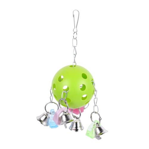 FONDOTIN Buntes Papageien Kauspielzeug mit Glocke Hängende Käfigdekoration für Vögel Beißspielzeug mit Ball Geeignet für Wellensittiche Nymphensittiche Papageien und Sittiche FONDOTIN Buntes Papageien Kauspielzeug mit Glocke Hängende Käfigdekoration für Vögel Beißspielzeug mit Ball Geeignet für Wellensittiche Nymphensittiche Papageien und Sittiche von FONDOTIN