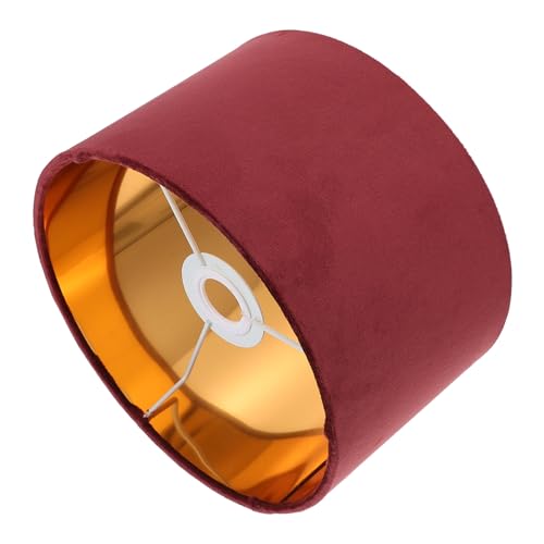 FONDOTIN Cloth Lampshade Gold Innenfutter Rotes Tischlampen Accessoire Staubschutz Warmes Licht Dekor für Wohnzimmer Schlafzimmer FONDOTIN Cloth Lampshade Gold Innenfutter Rotes Tischlampen Accessoire Staubschutz Warmes Licht Dekor für Wohnzimmer Schlafzimmer von FONDOTIN