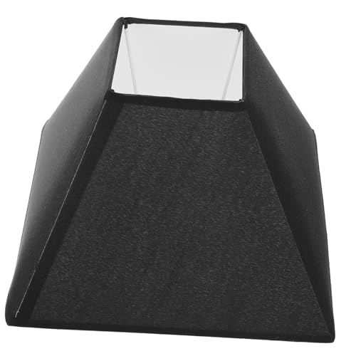 FONDOTIN Cloth Lampshade Schwarz Stoff Lampenschirm Einfacher Schutz Lampenabdeckung für Tischlampen und Wandlampen Langlebig und Leicht zu Installieren Modernes Design für Wohnzimmer von FONDOTIN
