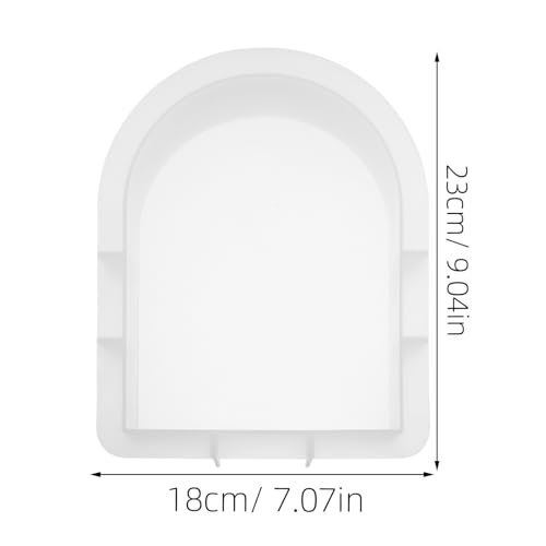 FONDOTIN DIY Arch Buchstütze Silikonform für Epoxidharz Gießen Flexible und Langlebige DIY Bastelform Praktische Bogenform Buchendekor für Kreative Handwerksprojekte und Geschenkideen von FONDOTIN