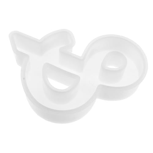 FONDOTIN DIY Silikon Epoxidharz Gießform Zeichenform Mark Form Flexible Langlebige Transparente Harzform für Heimdekoration und Bastelprojekte von FONDOTIN