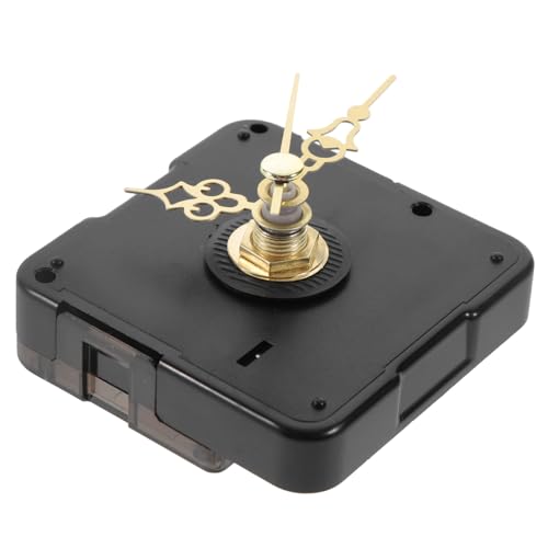 FONDOTIN DIY Uhrwerk Ersatzset Geräuschloser Quarz Uhrwerk Mechanismus mit Zeigersatz Kunststoff Langlebig für Wanduhren Reparatur und Selbstmontage Passend für Zifferblattstärke von FONDOTIN