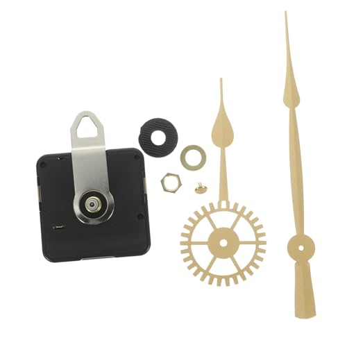FONDOTIN DIY Wanduhr Uhrwerk Batteriebetriebenes Quarzuhrwerk Leiser Mechanismus mit Metallzeigern für Selbsteinbau Kreative Wanddekoration von FONDOTIN