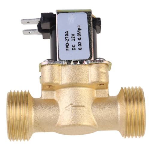 FONDOTIN Dc Wasser Elektromagnetventil Geschlossen Langlebiges Automatischer Durchflussregler Geeignet für Warm und Kaltwasser Einfache Installation von FONDOTIN