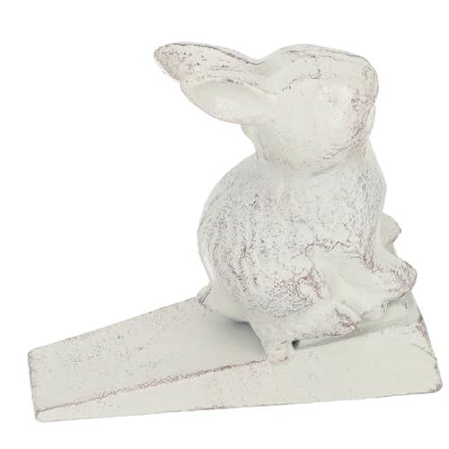 FONDOTIN Dekorativer Türkeil aus Gusseisen im Vintage stil mit Cartoon hasenmotiv Robuster Türstopper und Wandprotektor für Haushalt und Garten Geräuschdämpfend und Rutschfest Fliesen und von FONDOTIN