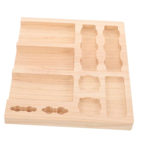 FONDOTIN Diamant Malerei Holz Organizer Langlebiges DIY Werkzeug Tablett Vielseitiges Aufbewahrungsregal für Diamantsteine Praktisches Werkzeughalter DIY Diamond Picture Tray für Hobby und von FONDOTIN