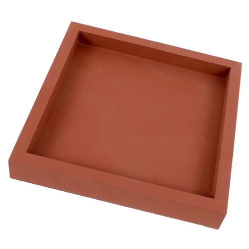 FONDOTIN Dicker Quadratischer Blumentopf Untersetzer aus Kunststoff Auslaufsicherer Pflanzenteller mit Rutschfestem Boden Multifunktionale Pflanzenablage für Innenbereich Balkon und Garten von FONDOTIN