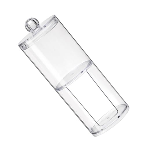 FONDOTIN Doppelschichtige Aufbewahrungsbox mit Deckel Transparenter Wattepads Wattestäbchen organizer Kompakt Platzsparend Robust für Kosmetik Hygieneartikel von FONDOTIN