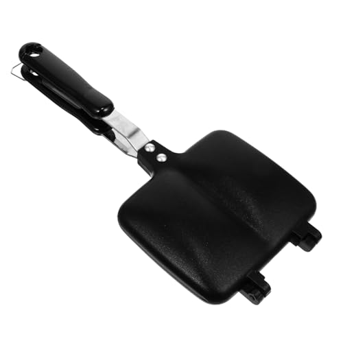 FONDOTIN Doppelseitige Sandwich Backform aus Aluminiumlegierung Antihaftbeschichtete Grillplatte für Gas und Induktionsherde Vielseitige Bratpfanne zum Backen von Sandwiches Waffeln Steaks von FONDOTIN