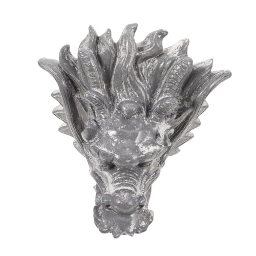 FONDOTIN Drachenkopf Wasserspeier Gartenbrunnen Wasserauslass Grauer Stein Wetterfest Gartendeko Außenbereich Vielseitig für Villa Terrasse FONDOTIN Drachenkopf Wasserspeier Gartenbrunnen Wasserauslass Grauer Stein Wetterfest Gartendeko Außenbereich Vielseitig für Villa Terrasse von FONDOTIN