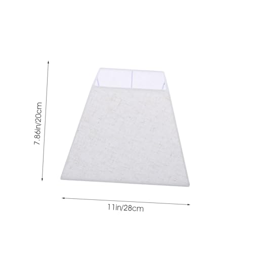 FONDOTIN Eckiger Lampenschirm aus Leinenstoff für Steh Tischlampen Langlebig Einfach zu Montieren Warmes Licht für Wohnzimmer und Schlafzimmer Ersatzschirm Zubehör von FONDOTIN