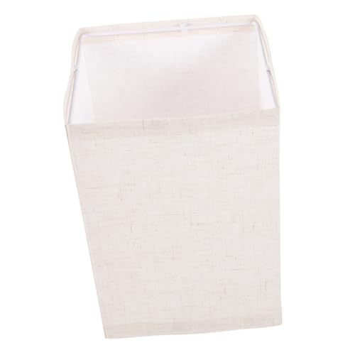 FONDOTIN Eckiger Stoff lampenschirm Ersatzschirm für Tischlampe und Stehlampe Abnehmbar und Installieren Weiches Licht für Wohnzimmer und Schlafzimmer Kompatibel mit Fassungen von FONDOTIN