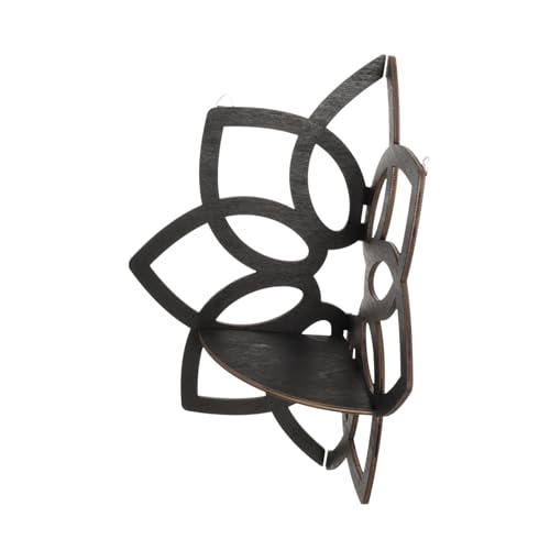 FONDOTIN Eckregal Mandala Wandregal zur Aufbewahrung für Schlafzimmer Bad oder Wohnzimmer Stilvolles Design mit Hohlem Muster Installieren für Moderne und Vintage Einrichtungsstile von FONDOTIN