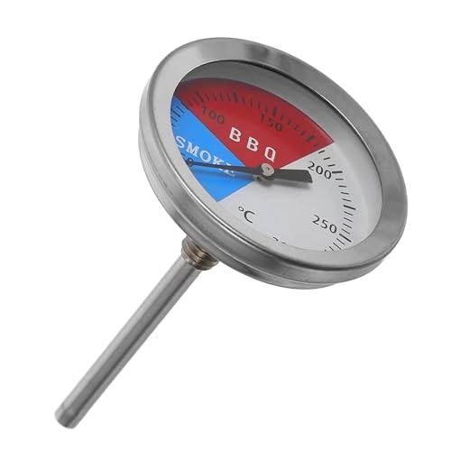 FONDOTIN Edelstahl Bbq Grill Thermometer Präzises Ofen Grillthermometer für Fleisch mit Großem Display Einfach Ablesbar Robustes Analog Thermometer für Outdoor Grillen FONDOTIN Edelstahl Bbq Grill Thermometer Präzises Ofen Grillthermometer für Fleisch mit Großem Display Einfach Ablesbar Robustes Analog Thermometer für Outdoor Grillen von FONDOTIN
