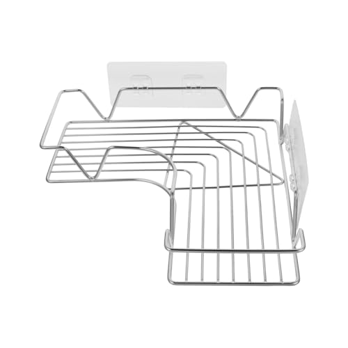 FONDOTIN Edelstahl Eckregal ohne Bohren Wandmontiertes Aufbewahrungsregal für Bad und Küche Rostfreier Stabiler Badezimmer hängeregal Platzsparend und Langlebig FONDOTIN Edelstahl Eckregal ohne Bohren Wandmontiertes Aufbewahrungsregal für Bad und Küche Rostfreier Stabiler Badezimmer hängeregal Platzsparend und Langlebig von FONDOTIN